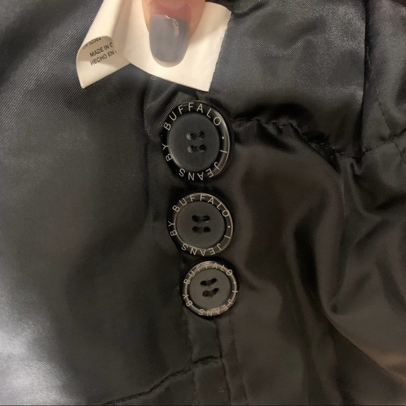 I JEANS by BUFFALO Charcoal Gray Wool-Blend Dual Layer Pea Coat - Picture 11 of 13